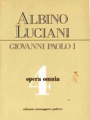cover image of Opera omnia [vol_4] / Vittorio Veneto 1967-1969. Discorsi, scritti, articoli